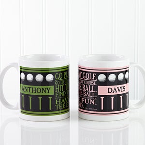 Personalized Golf Coffee Mug   Go Play Golf