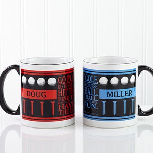 Large Personalized Golf Coffee Mugs   Go Play Golf