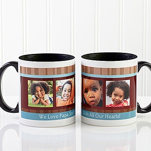 Photo Message Personalized Coffee Mug 11oz.- Black