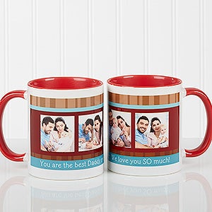 Photo Message Personalized Coffee Mug- 11oz.- Red