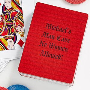 Personalized Playing Cards   Custom Text