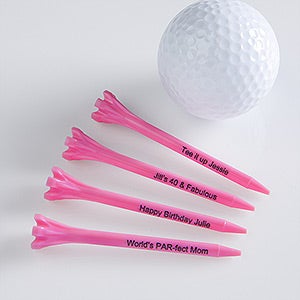 Personalized Golf Tees   Pink