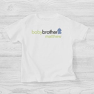 Personalized Toddler T-Shirt - Big Brother Or Sister - Toddler 2T - Red