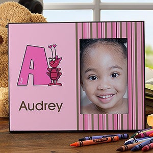 Personalized Girls Picture Frames   Alphabet Animals   10516