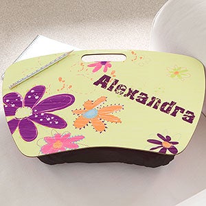 Personalized Girls Lap Desks - Flower Power