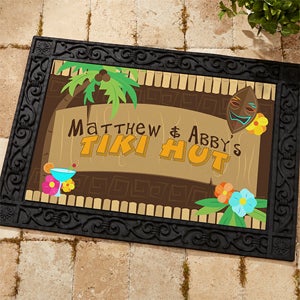 Tropical Paradise Personalized Doormat- 18x27