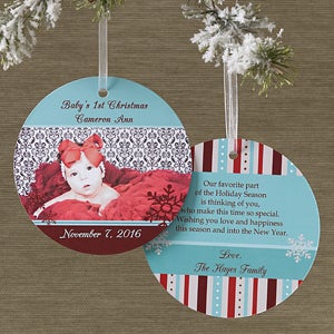 Magical Season Personalized Hanging Photo Ornament Card