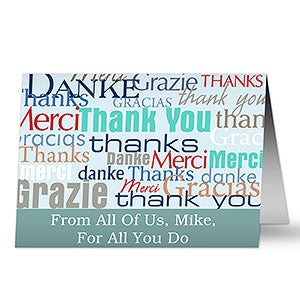 Personalized Greeting Cards - Many Thanks