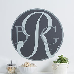 Personalized Vinyl Wall Decal   Monogram