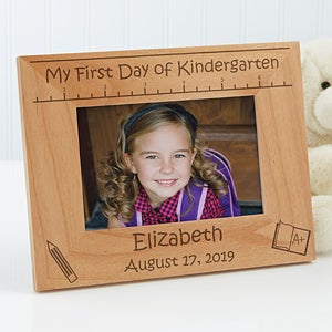 Personalized Kids Pictures Frames - 1st Day of School - 4x6