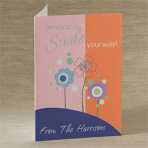 Sending A Smile Your Way Personalized Greeting Card