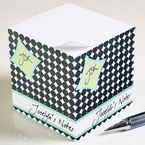 Personalized Sticky Note Cubes - Name & Initials