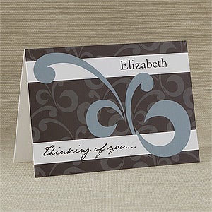 Thinking of You Personalized Greeting Card