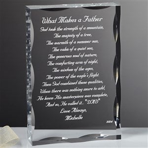 Personalized Gift Sculpture With Father Poem
