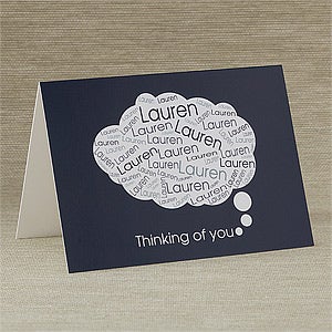 You Are On My Mind Personalized Greeting Card