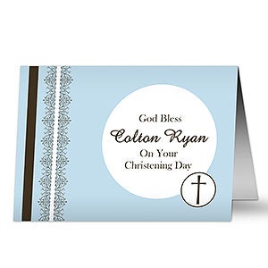 Personalized Christening Greeting Cards - Christening Day