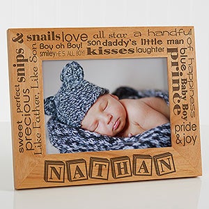 Our Pride and Joy Personalized Frame- 5x7- Horizontal