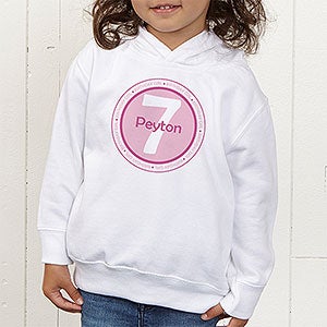 Personalized Hooded Sweatshirt for Toddlers   Its Your Birthday