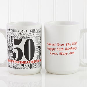 Large Personalized Birthday Coffee Mug - Another Year