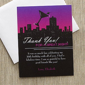 Personalized Thank You Cards - Fun In The City - 10849