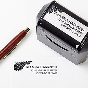 Personalized Address Stamp - Floral