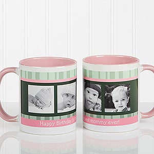 Photo Message to Her Personalized Coffee Mug 11 oz.- Pink