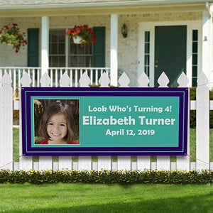 Personalized Photo Party Banner - You Name It