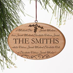 Personalized Christmas Ornaments   Family Is Forever