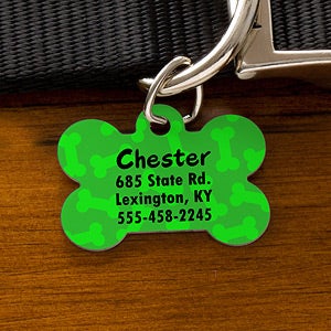 Personalized Dog ID Tags   Bone