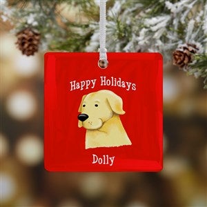 Top Dog Breeds Personalized Wood Dog Ornament - 1 Sided Metal