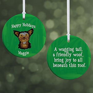 Personalized Dog Breed Christmas Ornaments - 2-Sided