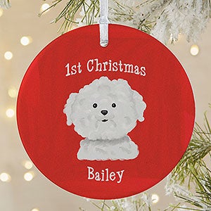 Personalized Dog Ornament - Top Dog Breeds - Large 1-Sided