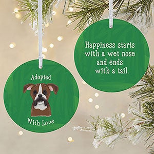 Personalized Dog Ornament - Top Dog Breeds - Large 2-Sided