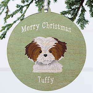 Top Dog Breeds Personalized Wood Dog Ornament - 1 Sided