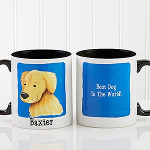 Top Dog Breeds Personalized Coffee Mug 11oz.- Black