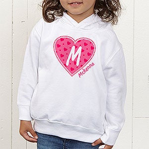 Personalized Hooded Sweatshirts for Toddlers   All My Heart