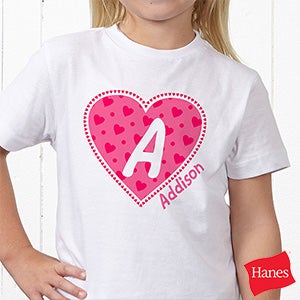 Personalized T Shirts for Girls   Shes All Heart