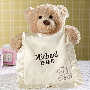 Personalized Gund Bear - Peek-A-Boo