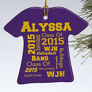 Personalized Christmas Ornaments   School Spirit