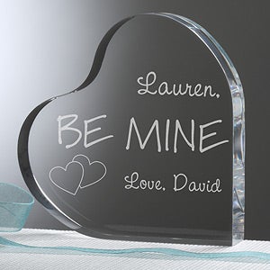 Personalized Heart Keepsake   Be Mine