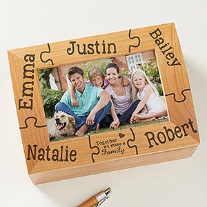 Personalized Photo Keepsake Box - Together We Make A Family