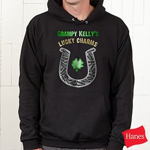 Personalized Hooded Sweatshirt   Grandpas Lucky Charms