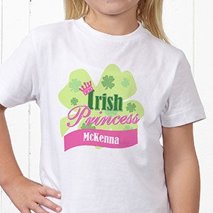 Girls Personalized T Shirts   Irish Princess