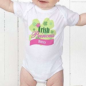 Little Irish Princess Personalized Baby Bodysuit