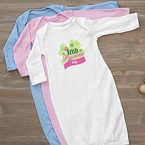 Personalized Baby Girl Gown - Irish Princess