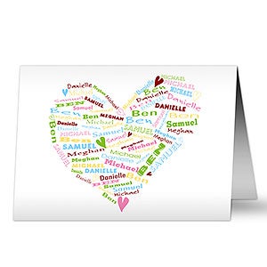 Personalized Greeting Cards - Her Heart of Love