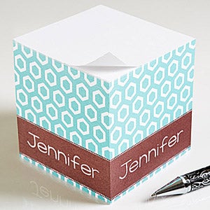 Personalized Sticky Note Cubes - Her Design