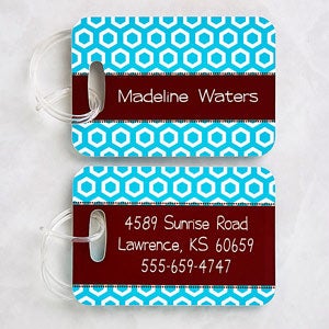 Personalized Luggage Tag Set - Her Design