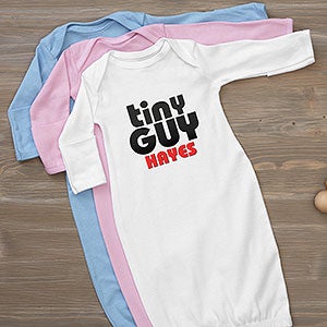 Little Guy Personalized Baby Gown