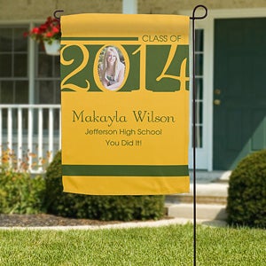 Personalized Graduation Garden Flag   Class Of